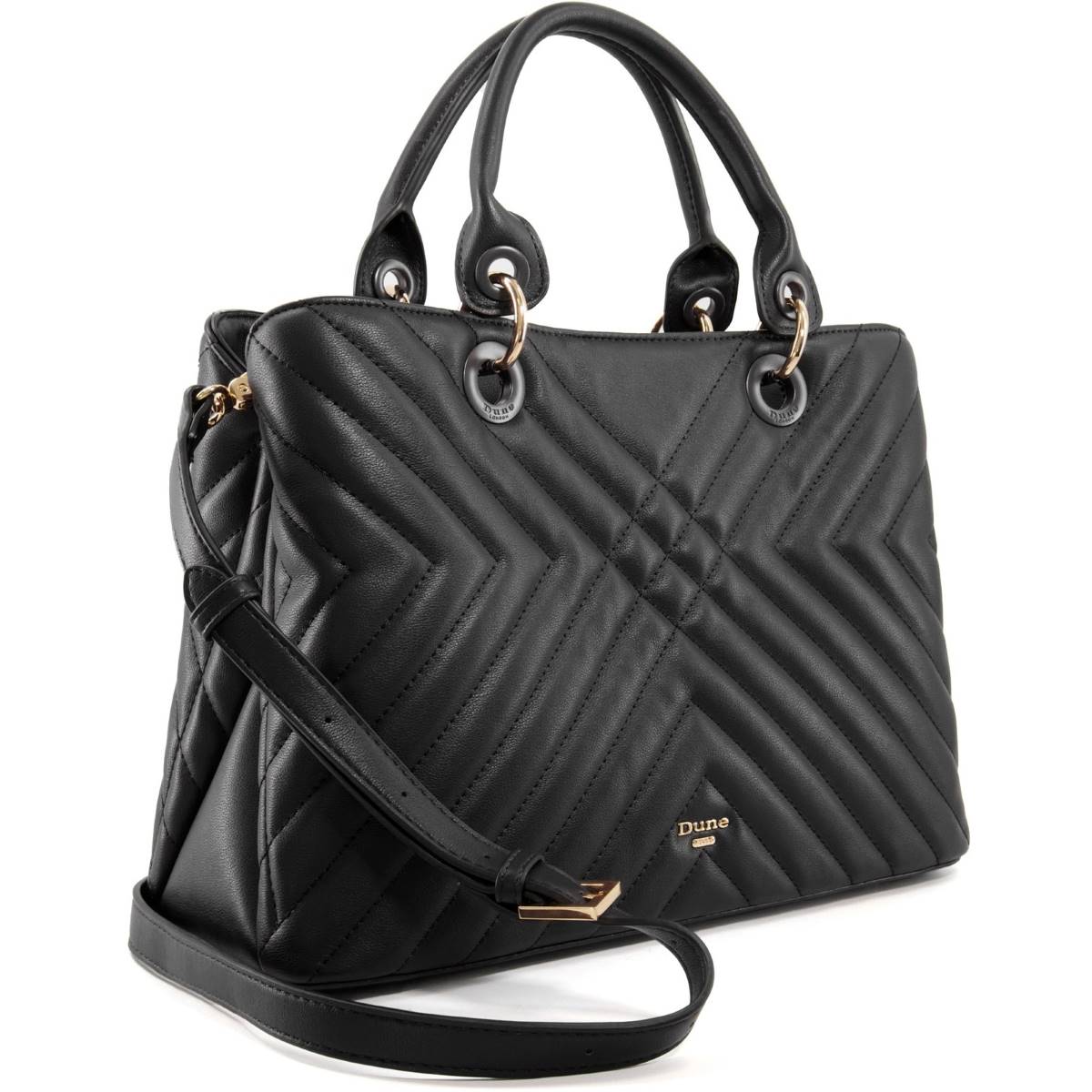 Dune black quilted discount bag